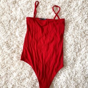 Red bodysuit